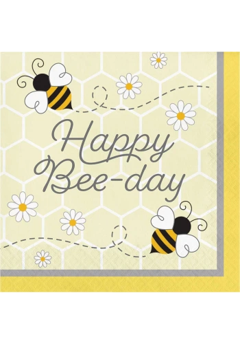 Bal Arısı Happy Bee-Day Peçete 16 Adet