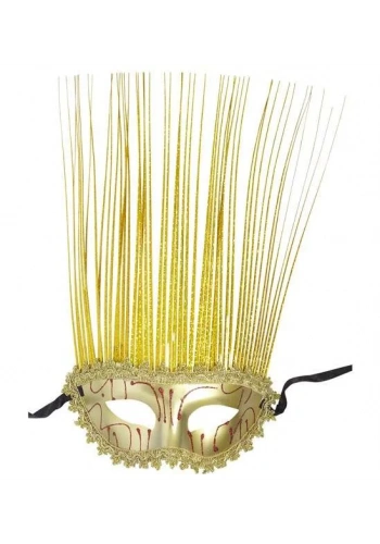 Altın Rengi Holografik Maske