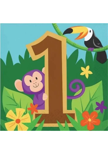 Safari Partisi 1 Yaş Peçete 16 Adet