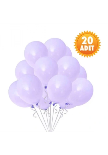 Lila Renk 20 Li Latex Balon