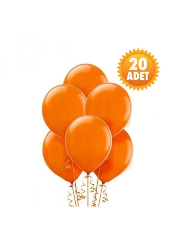Turuncu 20 Li Latex Balon