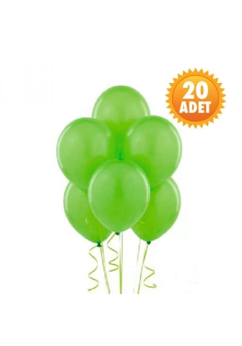 Fıstık Yeşili 20 Lİ Latex Balon