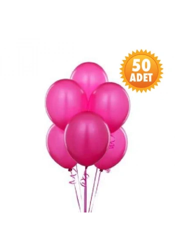 Fuşya 50 Li Latex Balon