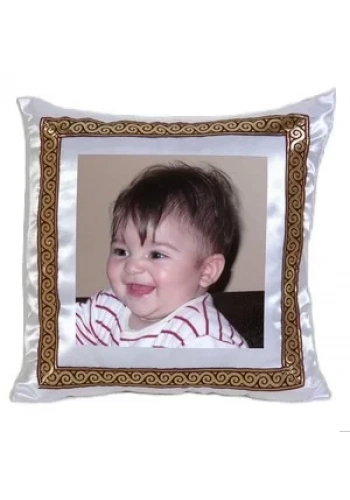 Yastık baskı (Bordo nakışlı)