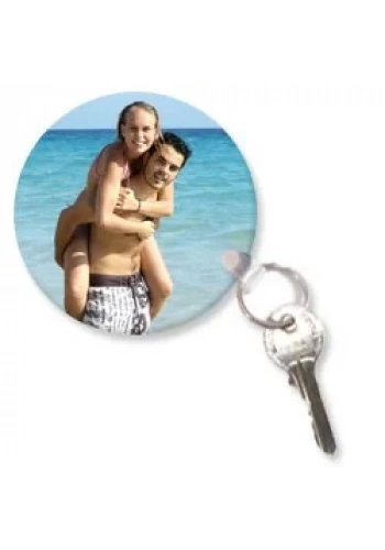 Anahtarlık baskı (Çift taraflı-Yuvarlak)