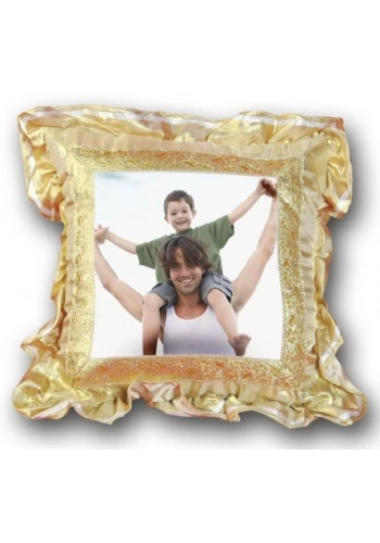 Yastık baskı (Altın fırfırlı)