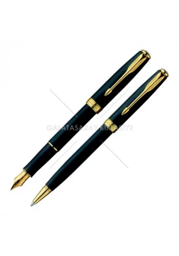 Parker Dolmakalem + Tükenmez Sonnet Mat Siyah GT