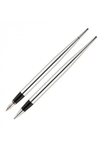 Scrikss Stilofor 17 Sümen Kalem Takımı-Chrome (Dolma+Tükenmez)