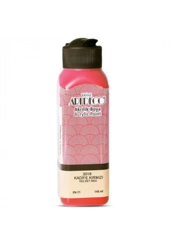 ARTDECO AKRİLİK BOYA 140ml KADİFE KIRMIZI 3019