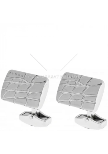 Cross Gravür Desenli Çelik Kol Düğmesi CR009-C1