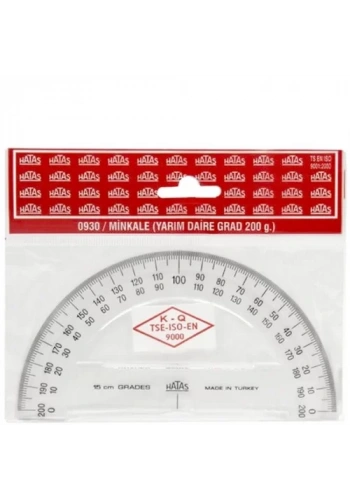 HATAS 0930 MİNKALE YARIM DAİRE 200° 15 CM.