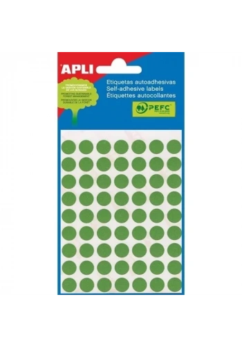 APLI 2047 ETİKET 8 MM YEŞİL 288 ADET