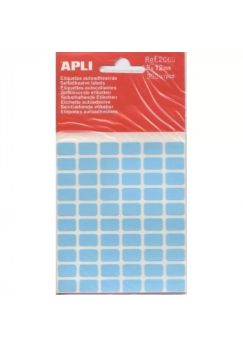 APLI 2068 ETİKET 8 X 12 MM MAVİ 300 ADET