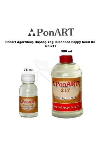 Ponart Ağartılmış Haşhaş Yağı Bleached Poppy Seed Oil No:217