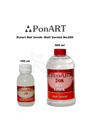 Ponart Mat Vernik -Matt Varnish No:208
