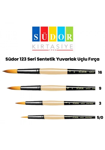 Südor 123 Seri Sentetik Yuvarlak Uçlu Fırça