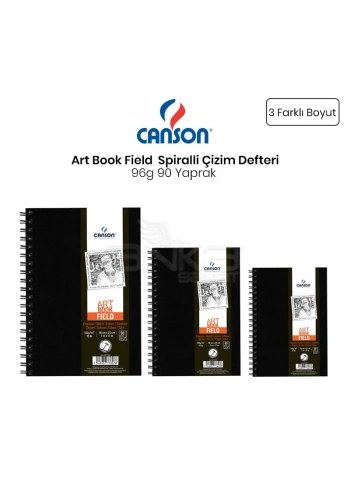 Canson Field Drawing Books Çizim Defteri Spiralli 96g 90 Yaprak