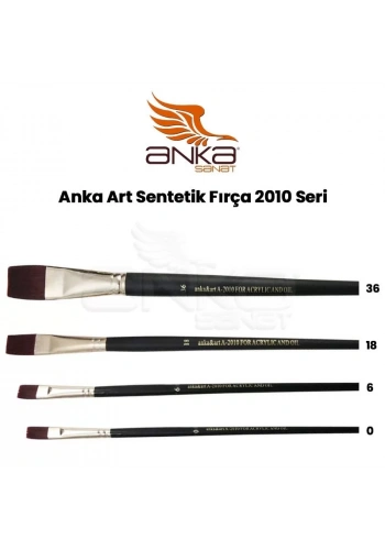 Anka Art Sentetik Düz Kesik Uçlu Fırça 2010 Seri