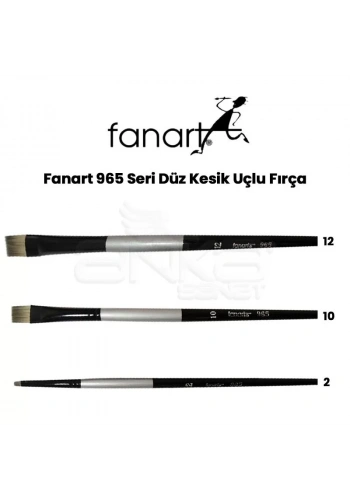 Fanart 965 Seri Düz Kesik Uçlu Fırça
