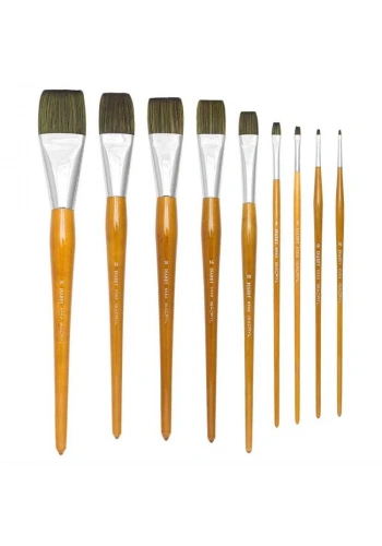 Isabey 6562 Seri Profesyonel Düz Kesik Uçlu Fırça