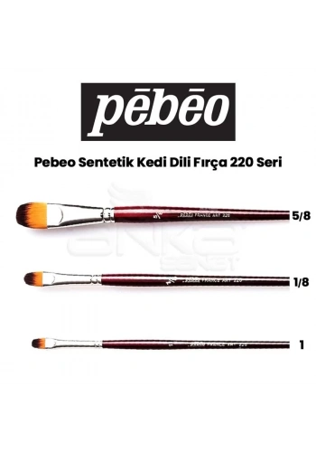 Pebeo 220 Seri Sentetik Kedi Dili Fırça