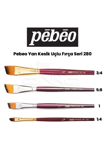 Pebeo 280 Seri Yan Kesik Uçlu Fırça