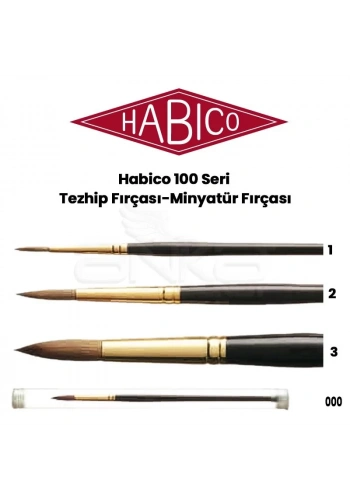 Habico 100 Seri Tezhip Fırçası-Minyatür Fırçası