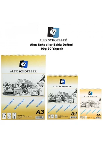 Alex Schoeller Eskiz Defteri 90g 60 Yaprak