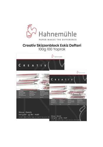Hahnemühle Creativ Skizzenblock Eskiz Defteri 100g 100 Yaprak