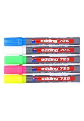 Edding 725 Neon Beyaz Tahta Kalemi