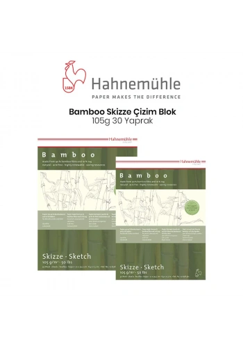 Hahnemühle Bamboo Skizze Çizim Blok 105g 30 Yaprak