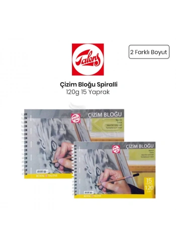 Talens Çizim Bloğu Spiralli 120g 15 Yaprak