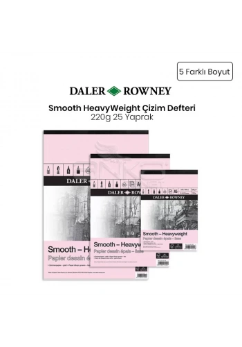Daler Rowney Smooth HeavyWeight 220g 25 Yaprak
