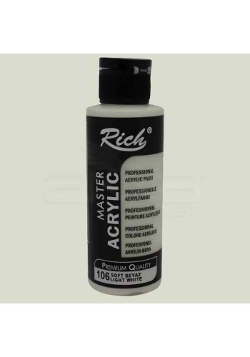 Rich Master Akrilik Boya 120ml 106 Soft Beyaz