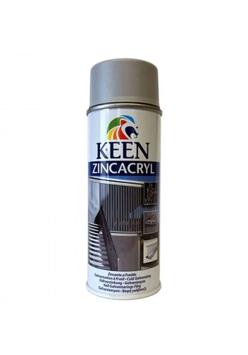 Keen Zinc Acryl Sprey Boya 400ml 35002 Satin Grey