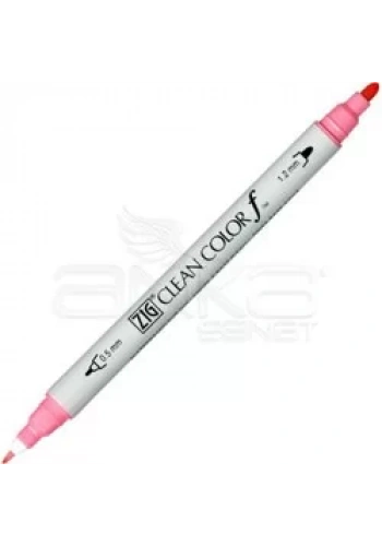 Zig Clean Color f Çift Uçlu Marker Kalem Light Carmine 021