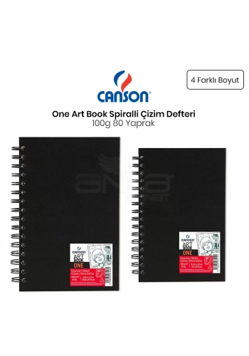 Canson One Art Book Çizim Defteri Spiralli 100g 80 Yaprak