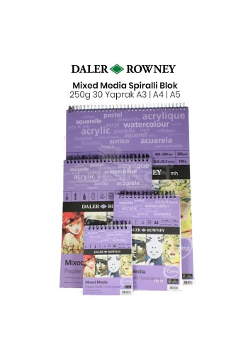 Daler Rowney Mixed Media 250g 30 Yaprak