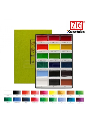 Kuretake Gansai Tambi Sulu Boya Seti 18 Renk