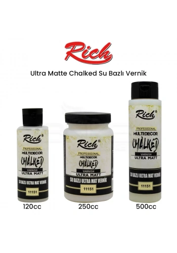 Rich Ultra Matte Chalked Su Bazlı Vernik