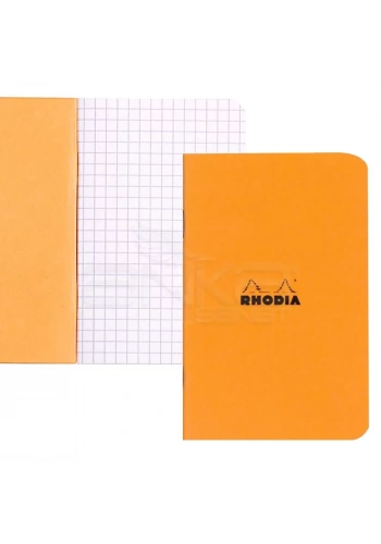 Rhodia Basic Turuncu Kapak Kareli Defter 80g 48 Yaprak 210x297mm