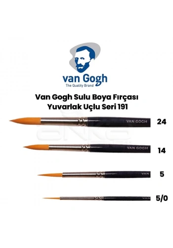Van Gogh Sulu Boya Fırçası Yuvarlak Uçlu Seri 191