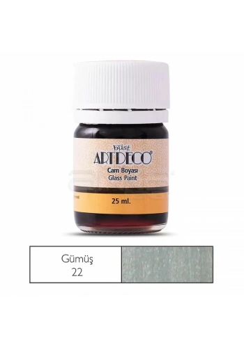 Artdeco Cam Boyası 25ml Gümüş