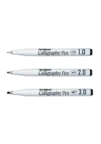 Artline Ergoline Arabic Yan Kesik Kaligrafi Kalemi Siyah