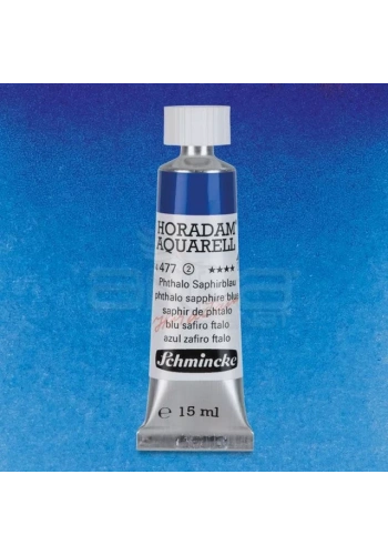 Schmincke Horadam Aquarell Tube 15ml Seri 2 Phthalo Sapphire Blue 477