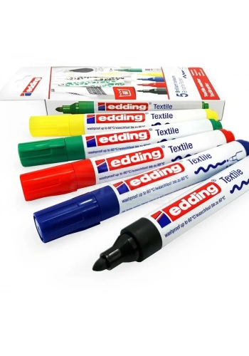 Edding Tekstil Kalemi 2-3mm 4500 5li Set Basic