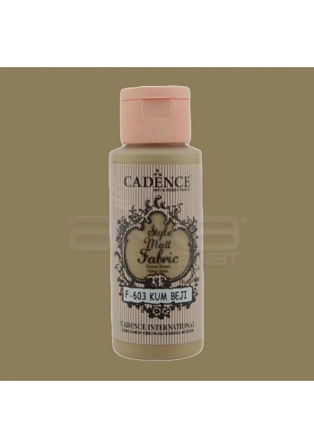 Cadence Style Matt Fabric Kumaş Boyası 59ml F603 Kum Beji-Sand Beige