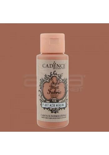 Cadence Style Matt Fabric Kumaş Boyası 59ml F607 Açık Mercan-Light Coral
