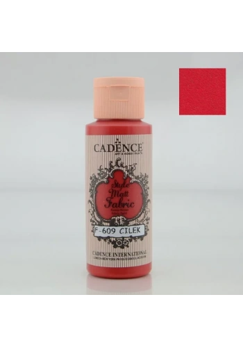 Cadence Style Matt Fabric Kumaş Boyası 59ml F609 Çilek-Strawberry