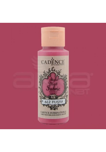 Cadence Style Matt Fabric Kumaş Boyası 59ml F612 Fuşya-Fuchsia